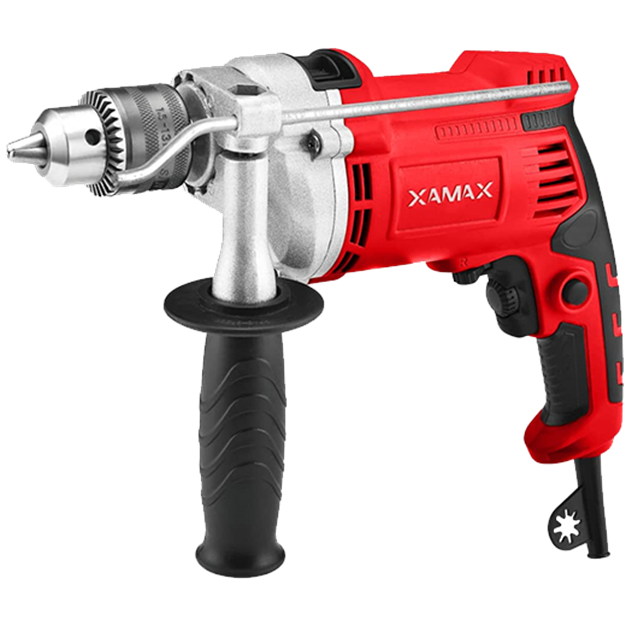 دریل برقی ۱۳ میلی متری ۱۰۵۰ وات چکشی نیم تنه فلز مدل XD-1405 زاماکس (XAMAX)